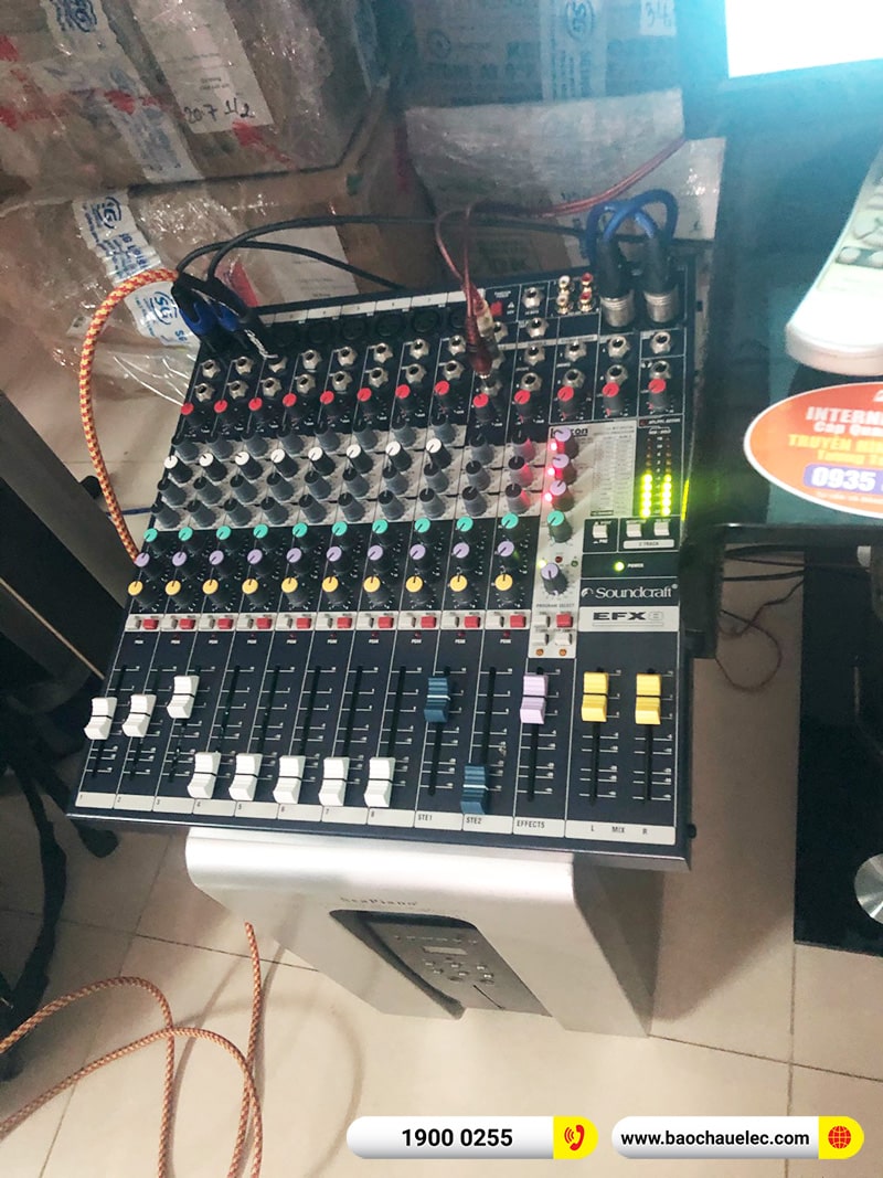 Lắp đặt dàn karaoke trị giá gần 40 triệu cho anh Hậu tại Đà Nẵng (Alto TS410, Soundcraft EFX8, BCE UGX12) 