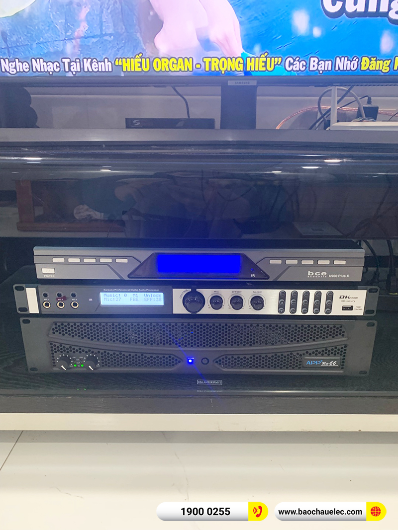 Lắp đặt dàn karaoke trị giá khoảng 30 triệu cho anh Hưng tại Đà Nẵng (Alto AT2000II, APP MZ-66, X6 Luxury, U900 Plus X)