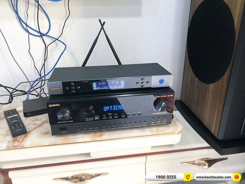 Lắp đặt dàn karaoke trị giá hơn 20 triệu cho anh Quang tại Đà Nẵng (Paramax D88 Limited, BIK BJ-A88, BIK BJ-U500) 