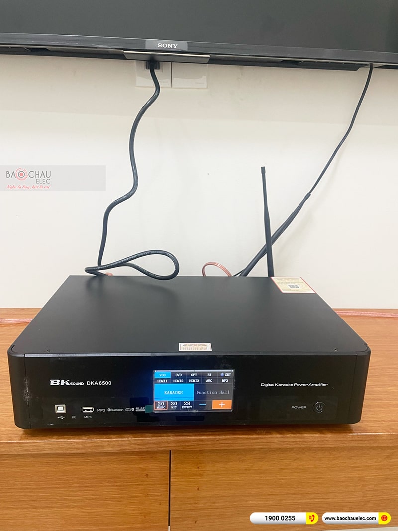 Lắp đặt dàn karaoke trị giá gần 20 triệu cho anh Tân tại Quảng Nam (BIK BJ-S768, BKSound DKA 6500) 