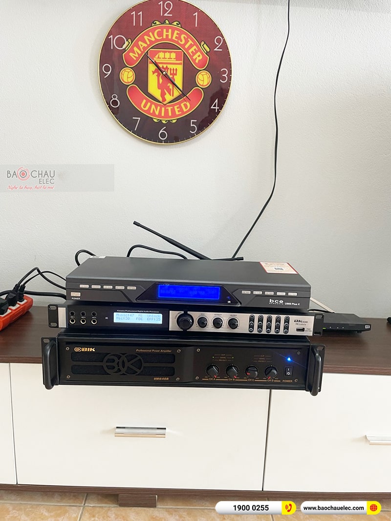Lắp đặt dàn karaoke trị giá gần 40 triệu cho anh Tùng tại Đà Nẵng (Domus DP6120 Max, VM640A, X6 Luxury, SW612B, BCE U900 Plus X)