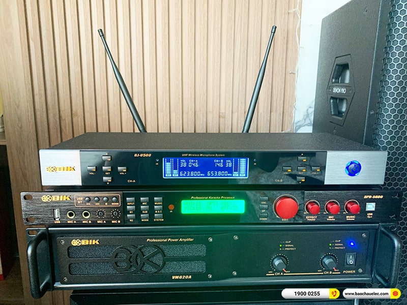 Lắp đặt dàn karaoke trị giá gần 40 triệu cho chị Chi tại Đà Nẵng (Denon DP-R212, VM620A, BPR-5600, SW612B, BIK BJ-U500)