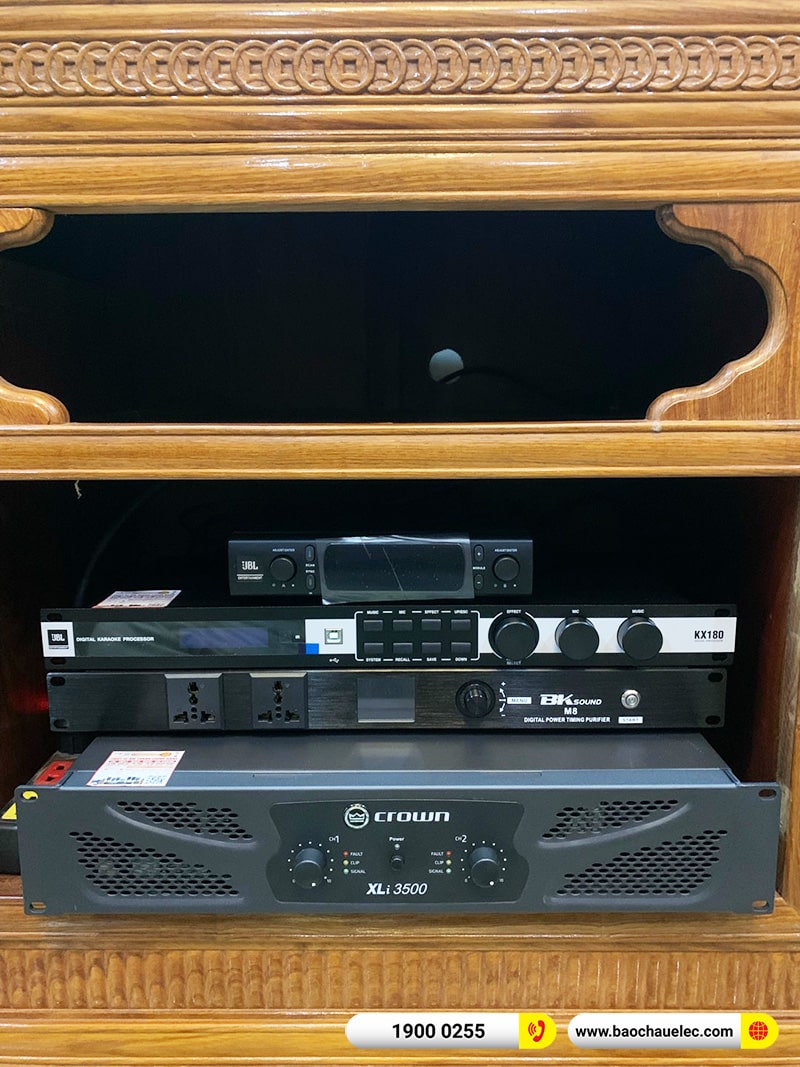 Lắp đặt dàn karaoke trị giá hơn 90 triệu cho chị Loan tại Đà Nẵng (JBL KP4012, Crown Xli3500, KX180A, JBL A120P, VM300, BKSound M8) 