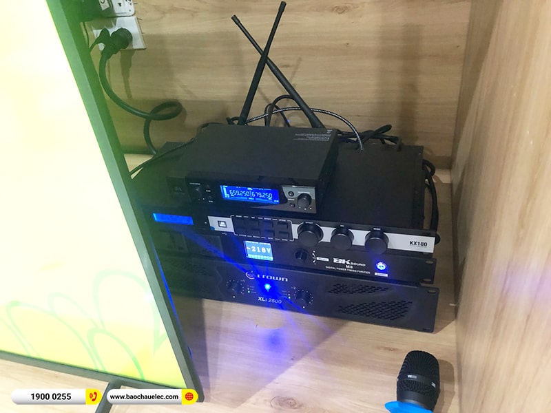Lắp đặt dàn karaoke trị giá hơn 80 triệu cho chị Vân tại Đà Nẵng (RCF X-MAX 12, Xli2500, KX180A, A120P, VM200, BKSound M8) 