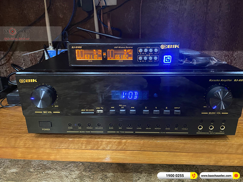bộ dàn karaoke của gia đình anh Bình