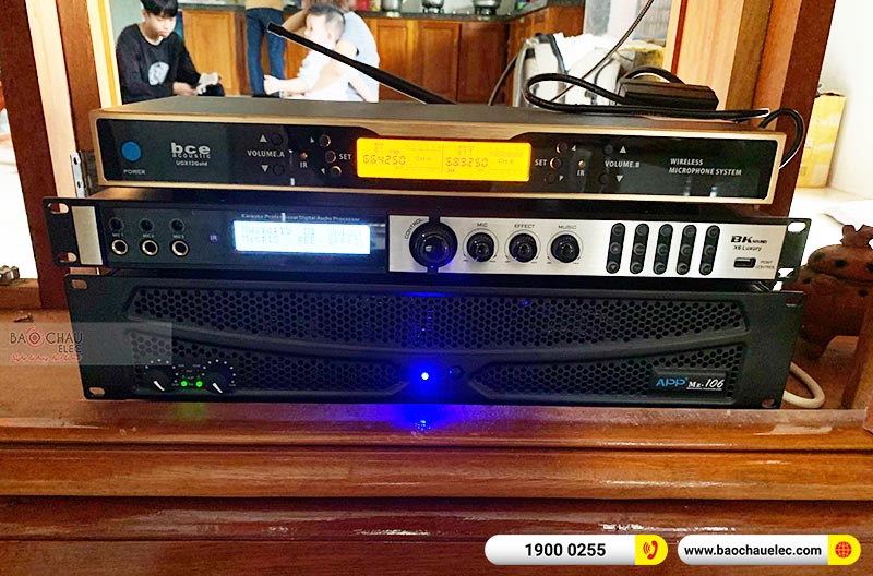 Lắp đặt dàn karaoke anh Hiển tại Quảng Trị