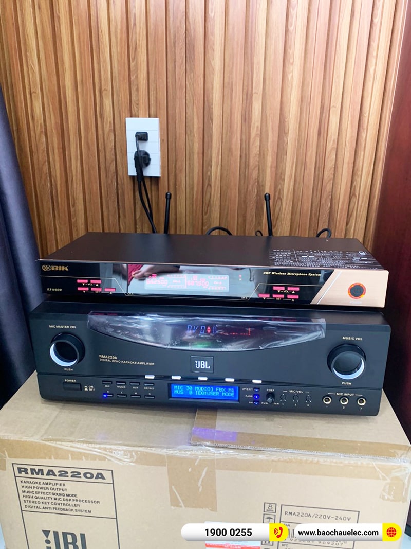 Lắp đặt dàn karaoke, nghe nhạc trị giá gần 60 triệu cho anh Thịnh tại Đà Nẵng (JBL Studio 690, JBL RMA 220A, BIK BJ-U600)