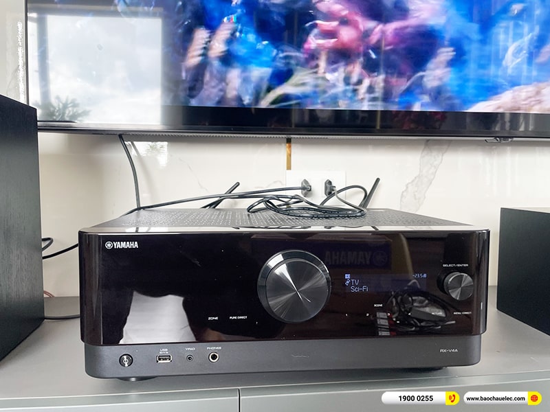 Lắp đặt dàn nghe nhạc trị giá khoảng 30 triệu cho anh Huy tại Đà Nẵng (Yamaha NS-P350, Yamaha NS-C444, Yamaha RX-V4A, NS-SW300) 