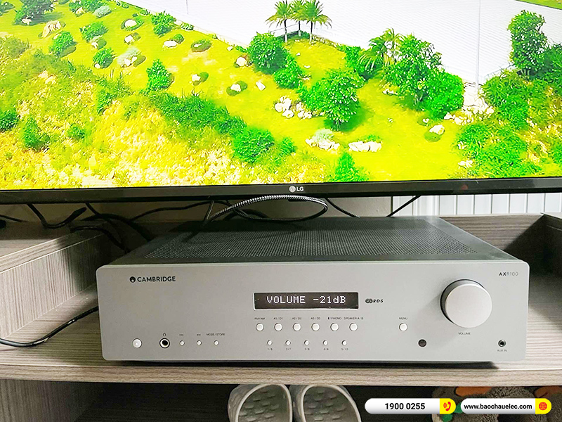 Lắp đặt dàn nghe nhạc trị giá gần 40 triệu cho anh Thảo tại Đà Nẵng (Klipsch RP-6000F II, Cambridge Audio AXR100)