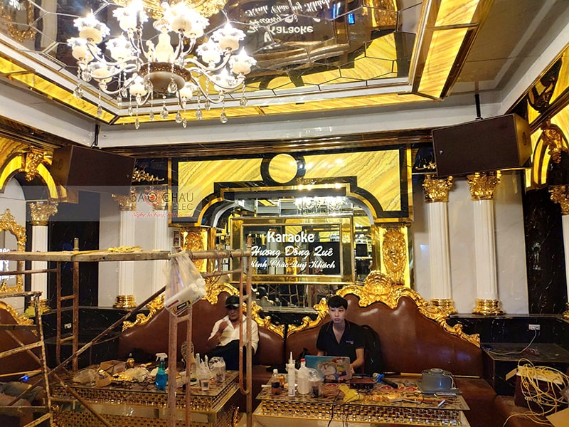 Trực tiếp thi c&ocirc;ng hệ thống &acirc;m thanh 