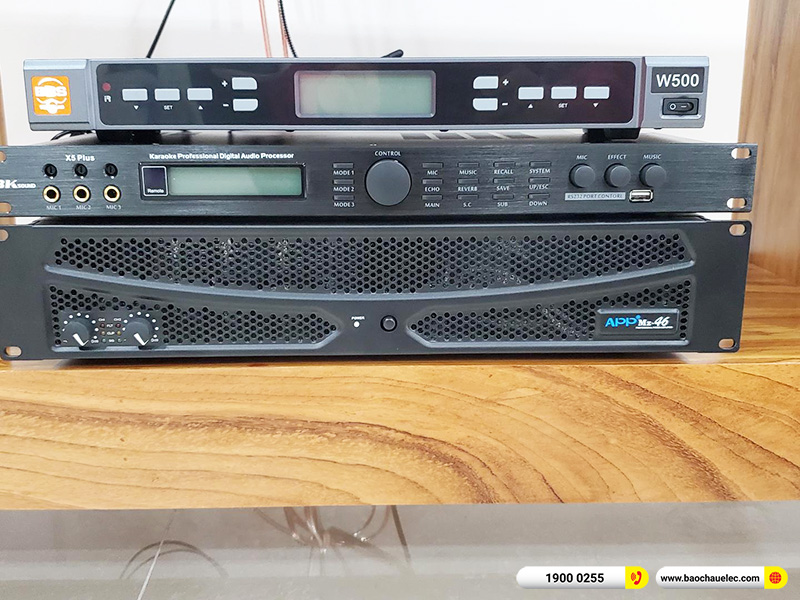 Lắp đặt dàn karaoke trị giá gần 30 triệu cho anh Vinh tại TPHCM (Alto AT1000II, APP MZ46, X5 Plus, SW512, BBS W500) 