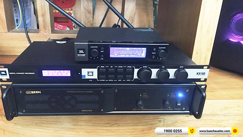 Lắp đặt dàn karaoke trị giá hơn 40 triệu cho chị Hòa tại TPHCM (BMB CSD 2000SE, VM820A, KX180A, JBL VM200) 