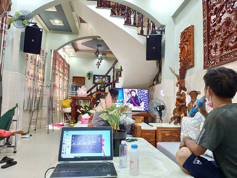 Dàn karaoke gia đình anh Xuân ở Bình Chánh h4