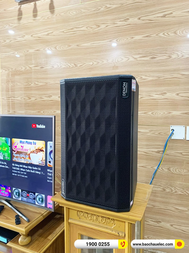 Lắp đặt dàn karaoke trị giá gần 40 triệu cho anh Hà tại TPHCM (Denon DP-R312, APP MZ66, X6 Luxury, SW612C, BJ-U500) 