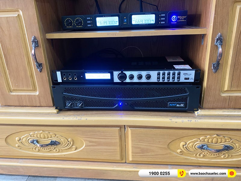 Lắp đặt dàn karaoke trị giá gần 40 triệu cho anh Hà tại TPHCM (Denon DP-R312, APP MZ66, X6 Luxury, SW612C, BJ-U500) 
