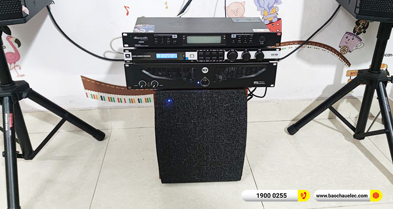 Lắp đặt dàn karaoke JBL 57tr cho anh Sáng tại TPHCM (JBL XS12, RCF IPS2700, JBL KX180A) 