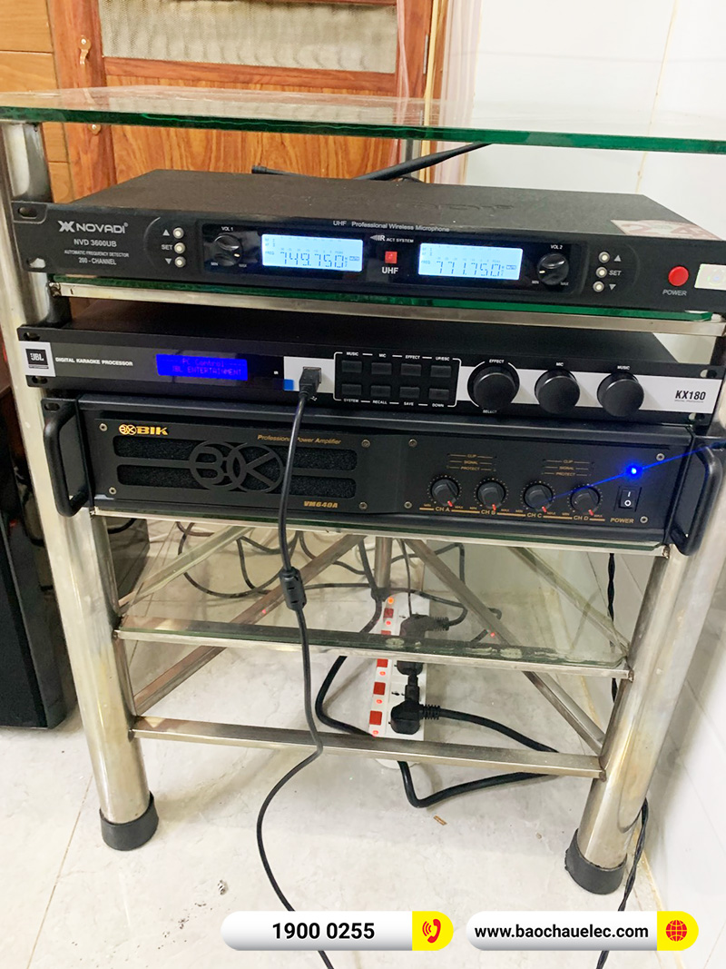 Lắp đặt dàn karaoke trị giá hơn 40tr cho anh Trung tại TPHCM (JBl KI512, VM640A, KX180A, BJ-W25A) 