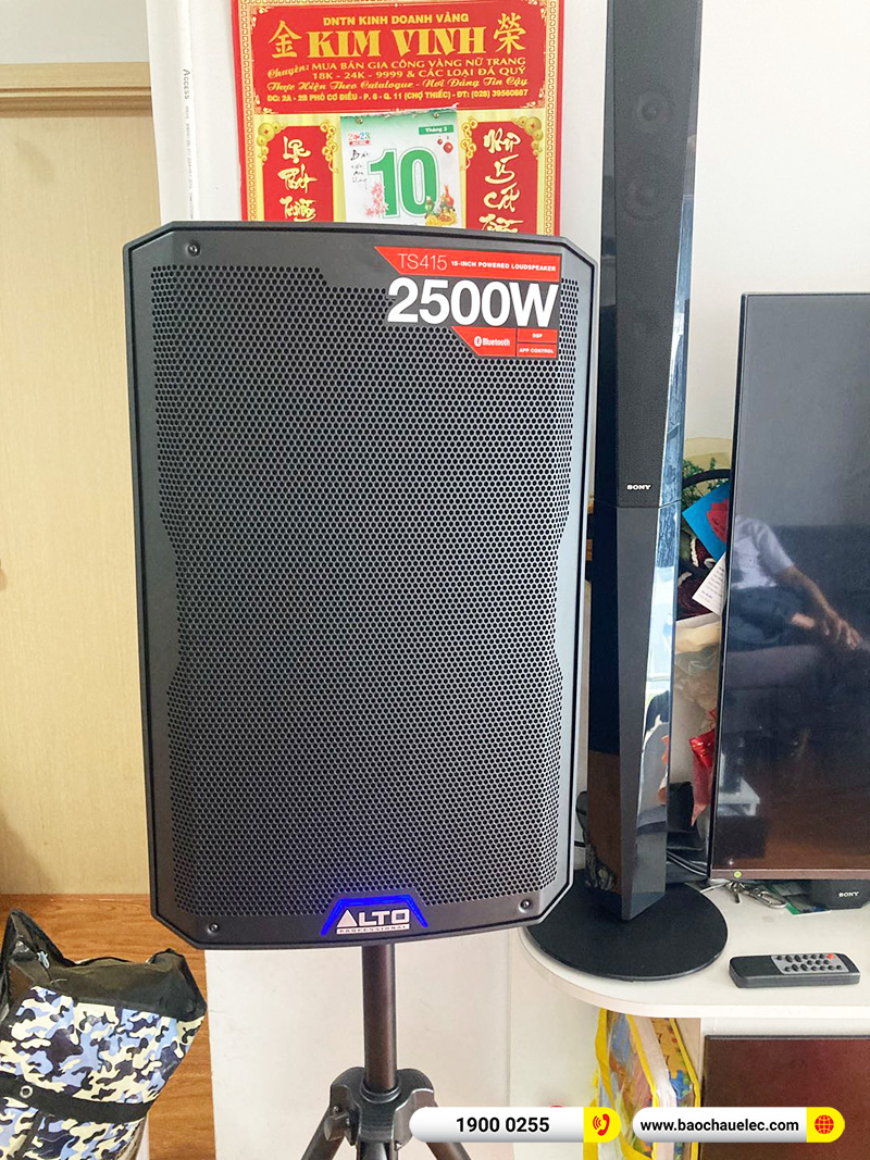 Lắp đặt dàn âm thanh trị giá hơn 30 triệu cho anh Tuấn tại TPHCM (Alto TS415, BKSound DSP-9000 Plus, BCE UGX12) 