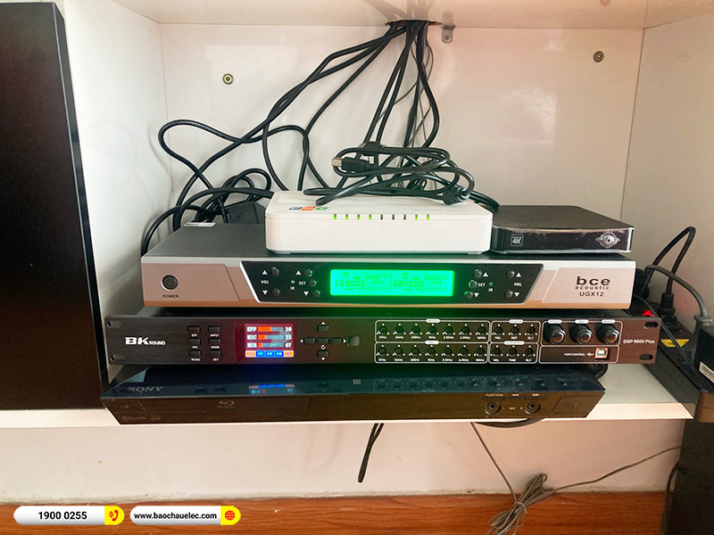 Lắp đặt dàn âm thanh trị giá hơn 30 triệu cho anh Tuấn tại TPHCM (Alto TS415, BKSound DSP-9000 Plus, BCE UGX12) 
