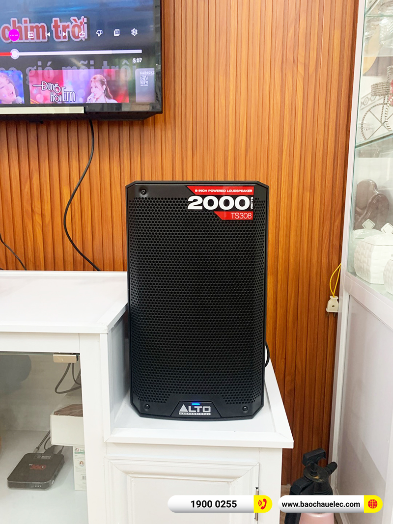Lắp đặt dàn karaoke trị giá hơn 30 triệu cho chị Loan tại TPHCM (Alto TS308, BKSound KP500, Alto TX212S, JBL VM200)