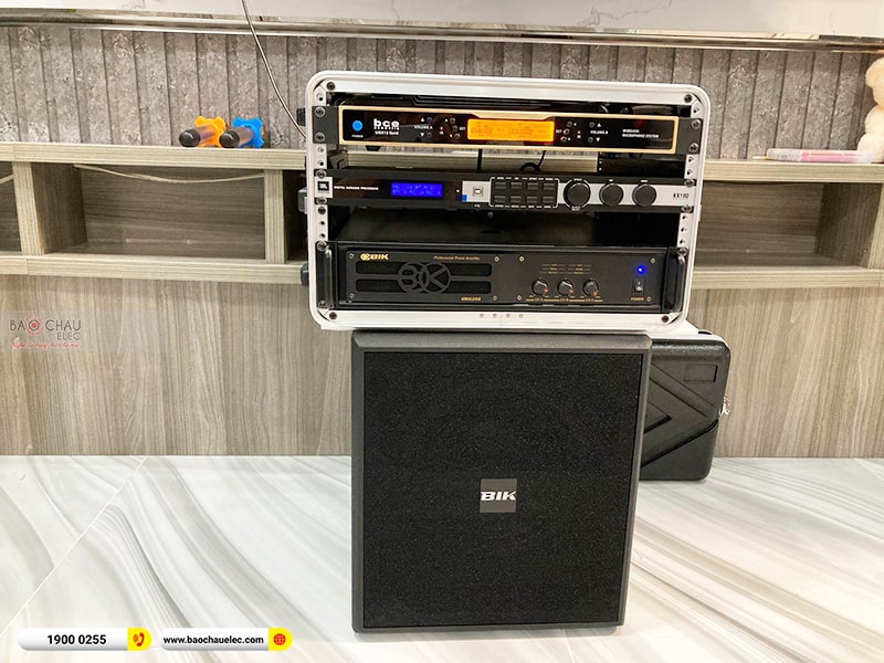 Lắp đặt dàn karaoke trị giá khoảng 50 triệu cho chị Tâm tại TPHCM (BIK BSP 412II, VM630A, KX180A, BJ-W35, UGX12 Gold) 