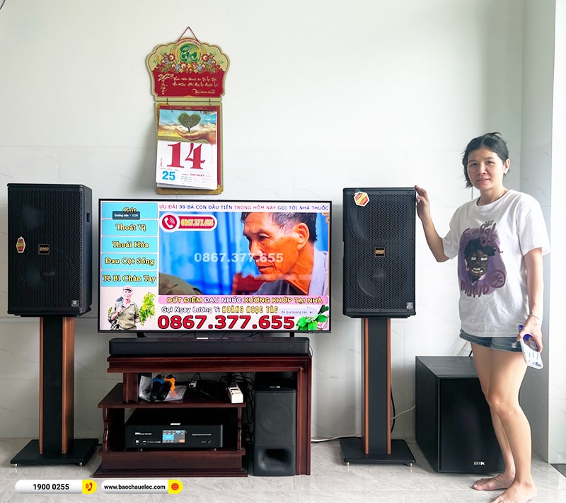 Lắp đặt dàn karaoke trị giá khoảng 40 triệu cho chị Trang tại TPHCM (BMB CSS 1210Se, BKSound DKA 6500, BJ-W25AV)