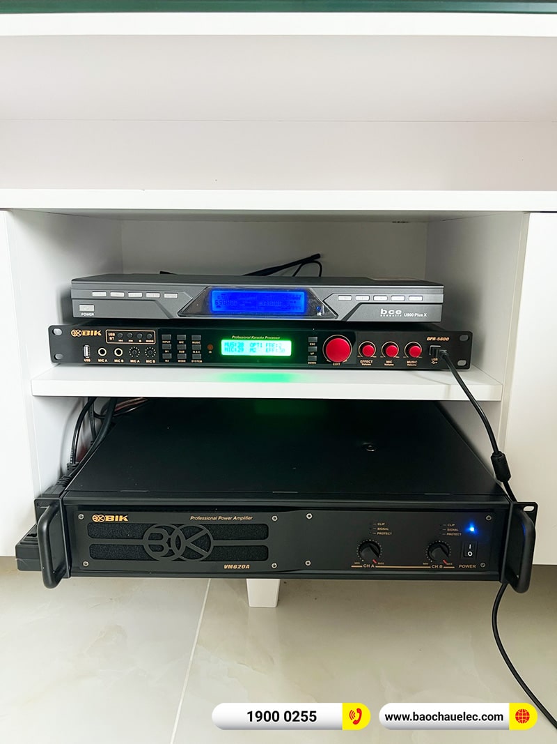 Lắp đặt dàn karaoke trị giá khoảng 30 triệu cho chú Vũ tại TPHCM (Alto AT1000II, VM620A, BPR-5600, SW312, U900 Plus X) 