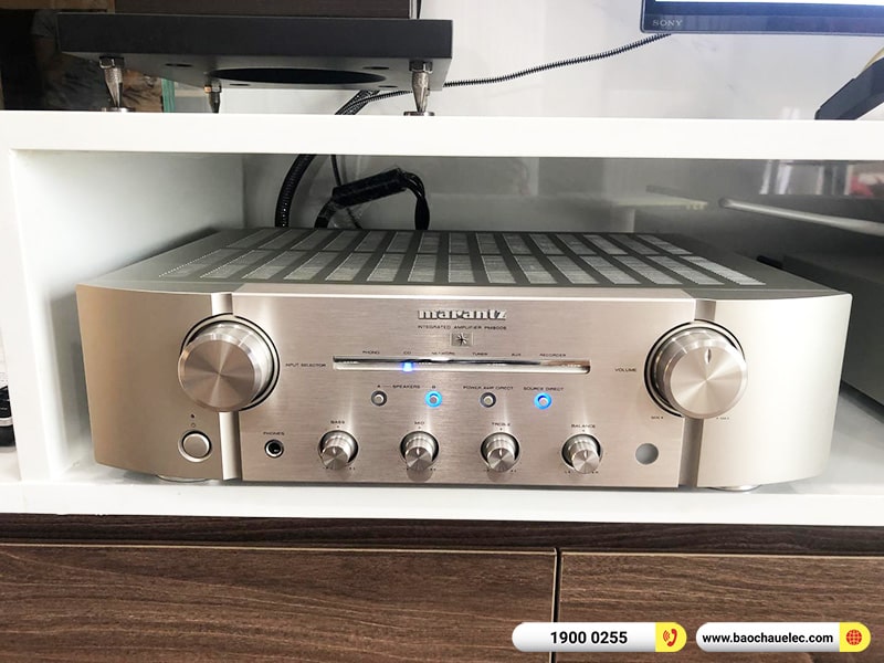 Lắp đặt dàn nghe nhạc trị giá khoảng 120 triệu cho chị Thường tại TPHCM (Sonus Faber Lumina III, Marantz ND8006, Marantz PM8006, Sine S-30A) 