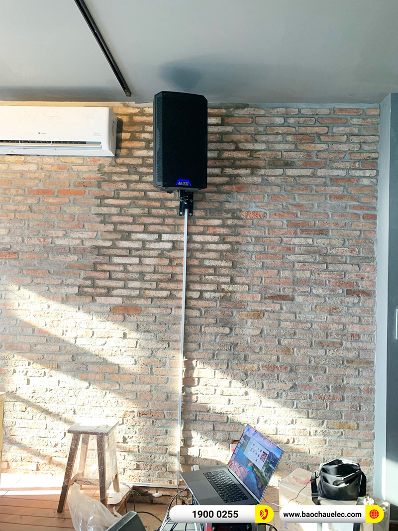 Lắp đặt dàn âm thanh cho quán Cafe & Live Music tại TPHCM (Alto TS412, Alto TX310, Alto TX212S, Shure PGA58-QTR)