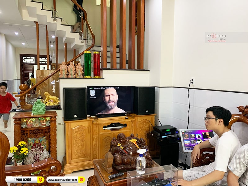 Lắp đặt d&agrave;n karaoke trị gi&aacute; hơn 60 triệu cho anh Lịch tại TPHCM (Amate Key 10, VM620A, X6 Luxury, BJ-W25A, BJ-U500, 4K Plus 4TB, M&agrave;n 22inch) 