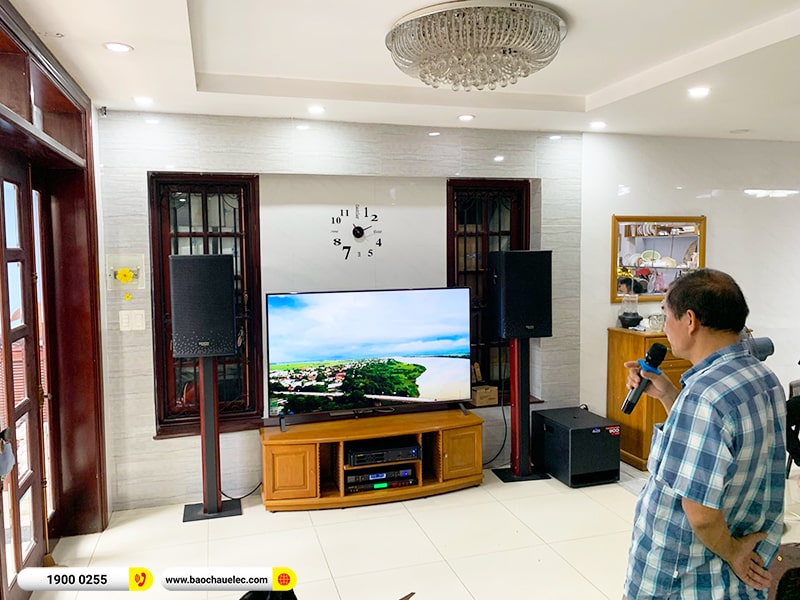 Lắp đặt d&agrave;n karaoke trị gi&aacute; hơn 40 triệu cho chị Hạnh tại TPHCM 