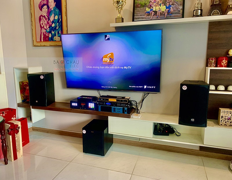 C&ocirc;ng tr&igrave;nh lắp đặt loa RCF cho d&agrave;n karaoke gia đ&igrave;nh h4