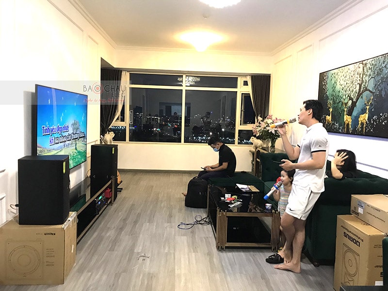 Dàn karaoke gia đình chị Nhung ở Bình Thạnh h5