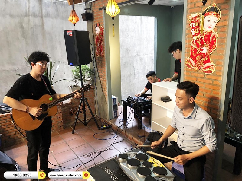 Lắp đặt bộ dàn âm thanh quán Cafe cho anh Huy tại TPHCM (Alto TS415, Alto TS410, Alto TS315S, Alto Live1202, Shure SVX288AZ/PG58)