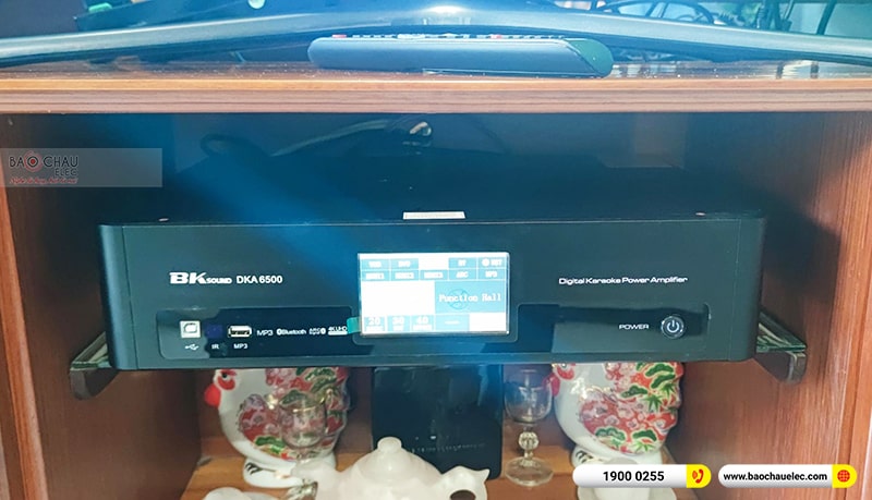 Lắp đặt dàn karaoke trị giá khoảng 20 triệu cho anh Thuận tại TPHCM