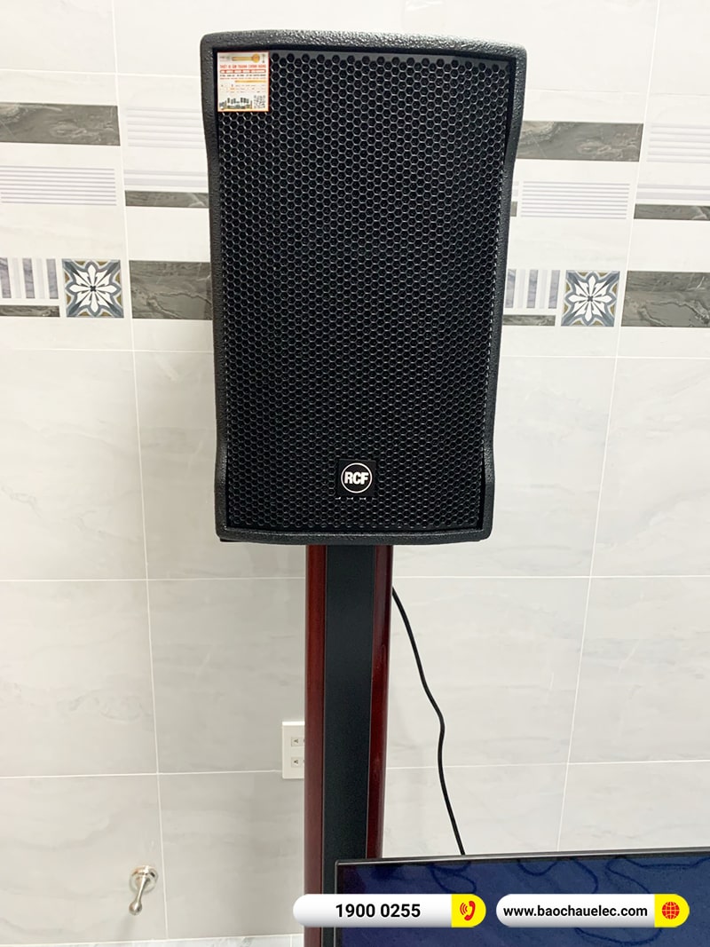 Lắp đặt dàn karaoke RCF 102tr cho anh Lực tại TPHCM (RCF CMAX 4110, IPS 2700, K9900II Luxury, Pasion 12SP, UGX12 Plus,…)