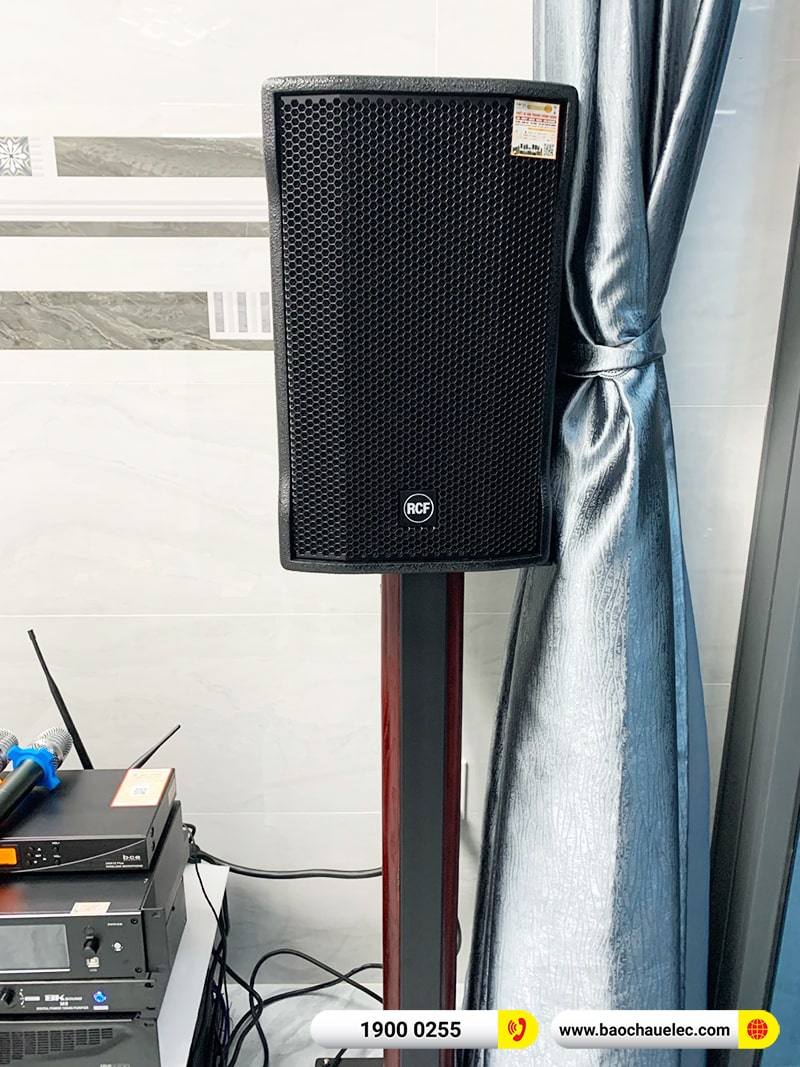 Lắp đặt dàn karaoke RCF 102tr cho anh Lực tại TPHCM (RCF CMAX 4110, IPS 2700, K9900II Luxury, Pasion 12SP, UGX12 Plus,…)