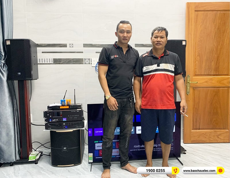 Lắp đặt dàn karaoke RCF 102tr cho anh Lực tại TPHCM (RCF CMAX 4110, IPS 2700, K9900II Luxury, Pasion 12SP, UGX12 Plus,…)