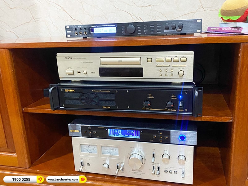 Lắp đặt dàn karaoke trị giá hơn 40 triệu cho anh Phong tại TPHCM (BMB CSS 1210SE, VM620A, X5 Plus, SW512, BJ-U500) 