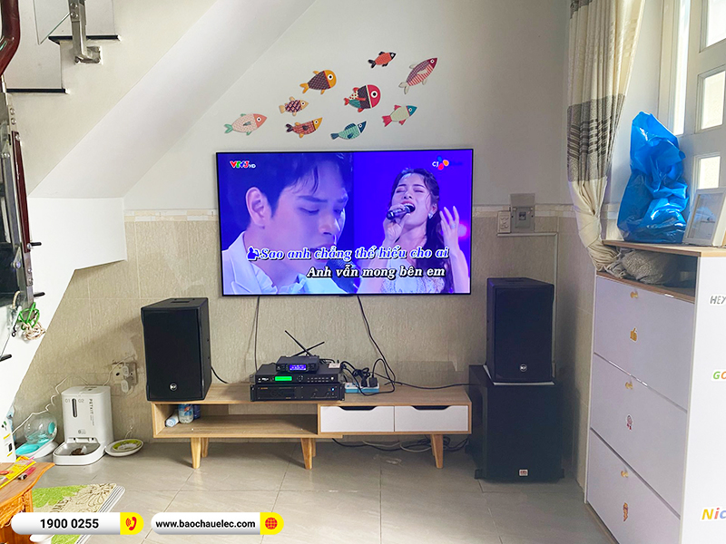 Lắp đặt dàn karaoke trị giá hơn 50 triệu cho anh Vỹ tại TPHCM (RCF EMAX 3110 MK2, VM620A, KP500, SW612, JBL VM300) 
