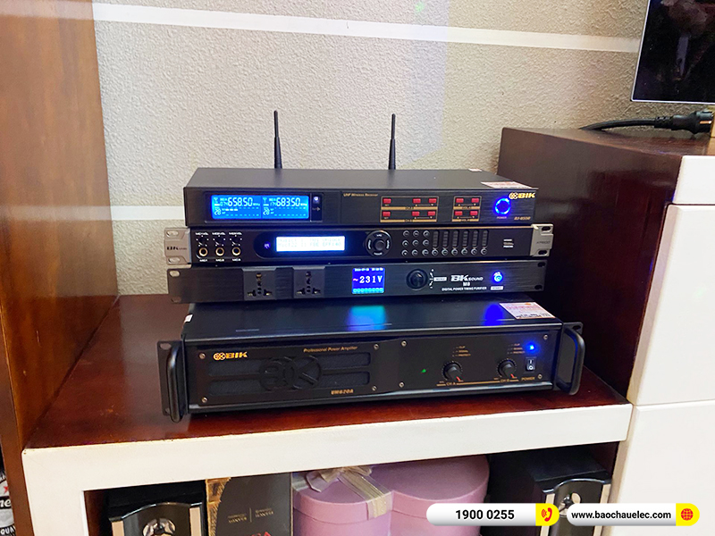Lắp đặt dàn karaoke trị giá hơn 40 triệu cho chị Hà tại TPHCM (BIK BSP 410II, VM620A, KP600, JBL A120P, BJ-U550, BKSound M8)