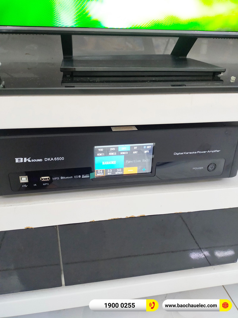 Lắp đặt dàn karaoke trị giá hơn 20 triệu cho chị Hiếu tại TPHCM (Domus DP6100 Max, BKSound DKA 6500, BKSound SW512) 