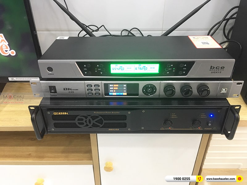 Lắp đặt dàn karaoke trị giá hơn 30 triệu cho chị Thảo tại TPHCM (BIK BSP 412II, VM620A, BKSound KX6, SW612B, BCE UGX12) 