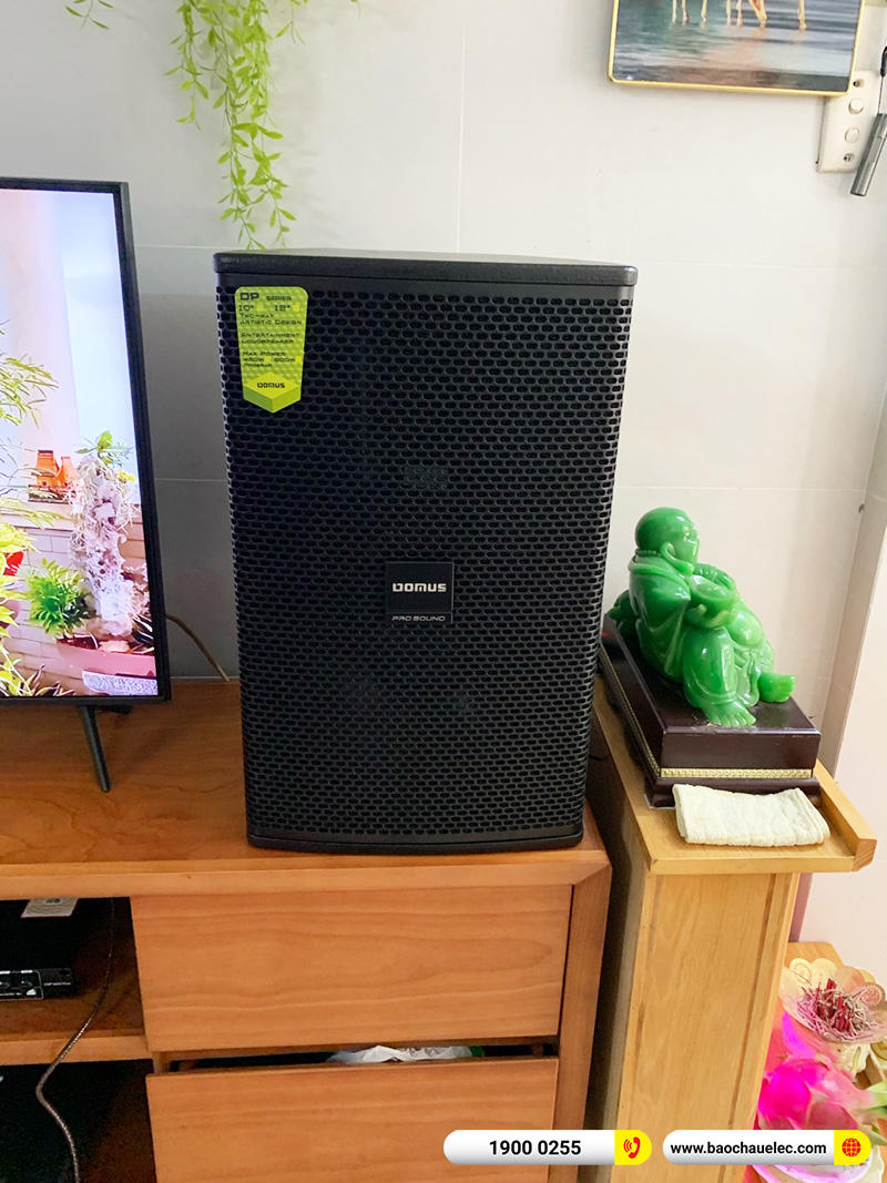 Lắp đặt dàn karaoke trị giá 22tr cho chú Diệu tại TPHCM (Domus DP6120 Max, VM620A, DSP-9000 Plus) 