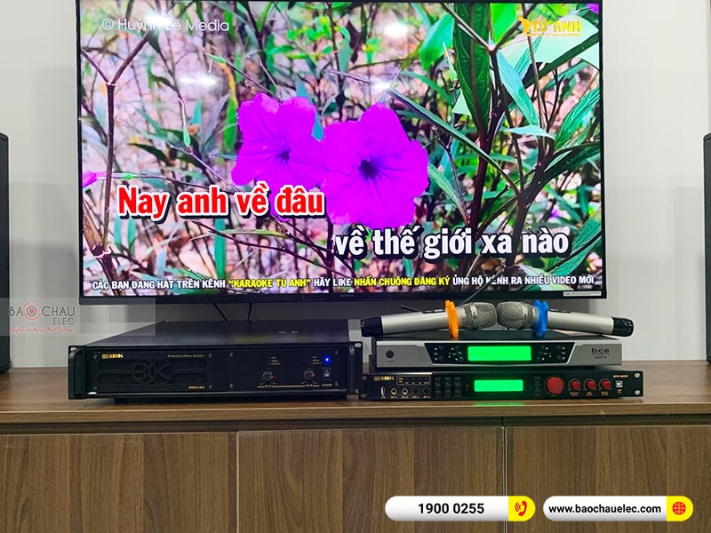 Lắp đặt dàn karaoke gia đình anh Dũng