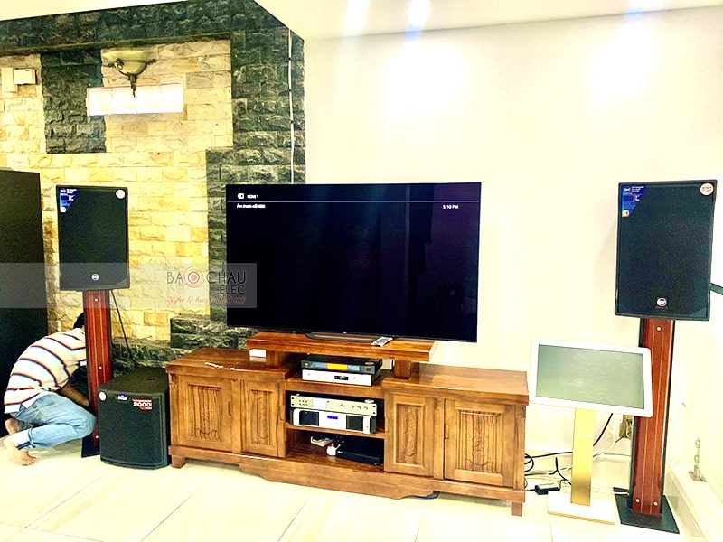 Dàn karaoke cao cấp của gia đình chị Dung h5