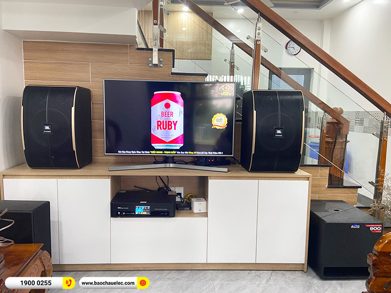 Lắp đặt dàn karaoke trị giá hơn 30 triệu cho anh Kiên tại TPHCM (JBL Pasion 12, BKSound DKA 8500, Alto TX212S)