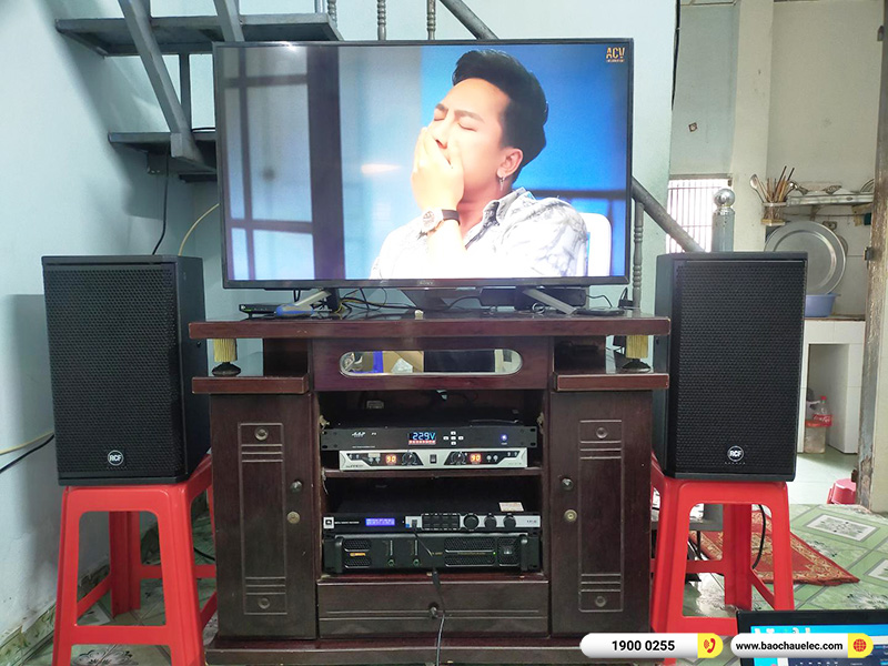 Lắp đặt dàn karaoke RCF 53tr cho anh Ngọc tại TPHCM (RCF X-MAX 10, CA-J802, KX180A, TX212S, AAP P8)