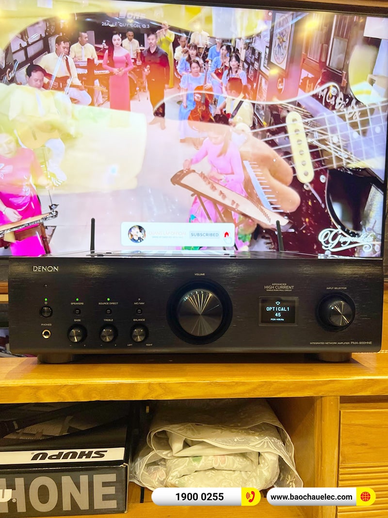 Lắp đặt dàn nghe nhạc JBL 39tr cho anh Viện tại TPHCM (JBL Stage A190, Denon PMA-900HNE) 