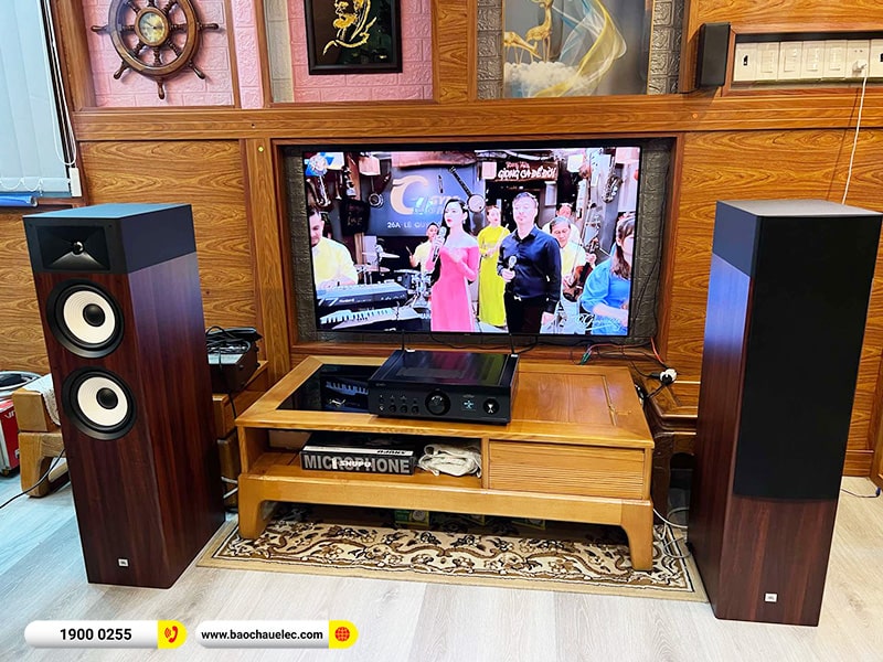 Lắp đặt dàn nghe nhạc JBL 39tr cho anh Viện tại TPHCM (JBL Stage A190, Denon PMA-900HNE) 
